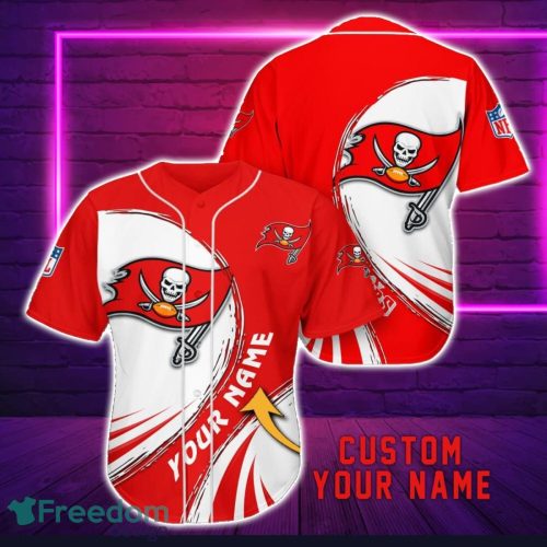 Tampa Bay Buccaneers Personalized Name 3D Baseball Jersey Shirt For Fans Product Photo 1