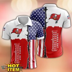 Tampa Bay Buccaneers US Flag 3D Polo Shirt Golf Polo Shirt Men Gift