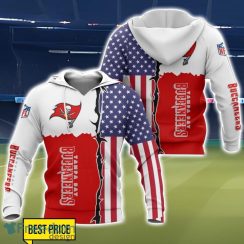 Tampa Bay Buccaneers US Flag 3D Printing T-Shirt Hoodie Sweatshirt For Fans Product Photo 1