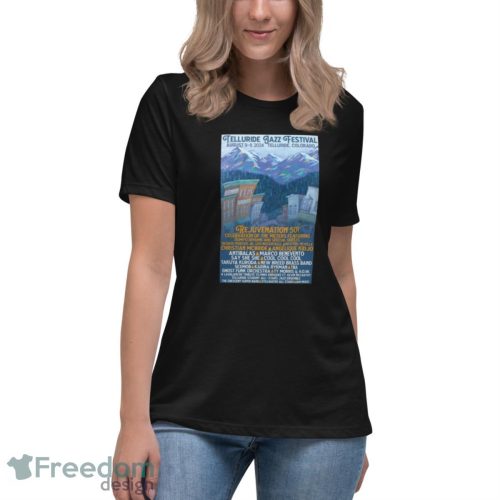 Telluride Jazz Festival Aug 9-11 2024 Telluride, CO Shirt - Women's Relaxed Short Sleeve Jersey Tee