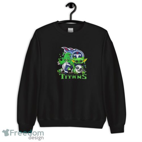 Tennessee Titans Baby Yoda Happy St.Patrick’s Day Shamrock Shirt - Unisex Crewneck Sweatshirt