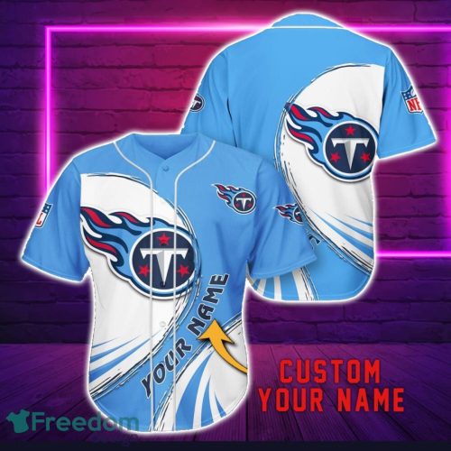 Tennessee Titans Personalized Name 3D Baseball Jersey Shirt For Fans Product Photo 1