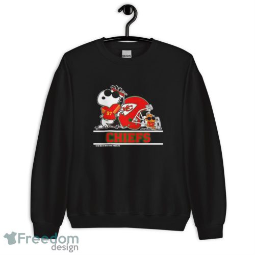 The Kansas City Chiefs Joe Cool And Woodstock Snoopy Mashup shirt - Unisex Crewneck Sweatshirt