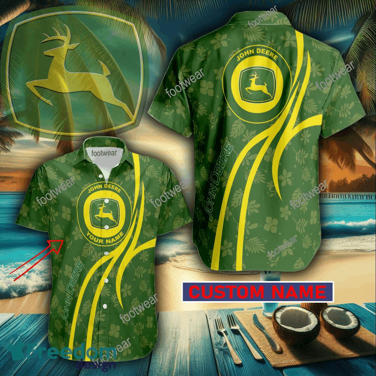 Truck Farmer John Deere Custom Name Hawaiian Shirt New For Men Women Fans Gift - Truck Farmer John Deere Custom Name Hawaiian Shirt New For Men Women Fans Gift