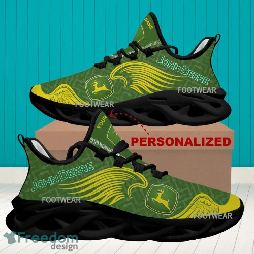 Truck Farmer John Deere New Wings Pattern Arrow Max Soul Shoes Personalized Urban Running Sneaker - Truck Farmer John Deere New Wings Pattern Arrow Max Soul Shoes Personalized Photo 2