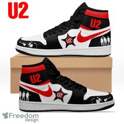 U2 Customized Air Jordan 1 High Top Shoes