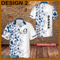 Volvo Car Racing Flower Vintage Resort New Aloha Hawaiian Shirt For Men And Women Custom Name - Volvo Car Racing Flower Vintage Hawaiian Shirt Style 2
