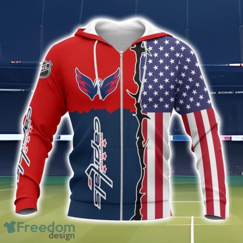 Washington Capitals 3D All Over Printed T-Shirt Sweatshirt Hoodie Product Photo 2