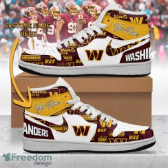Washington Commanders Air Jordan 1 Hightop Shoes New For Men Women Fans Custom Name