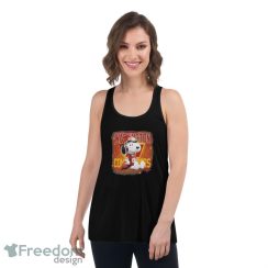 Washington Commanders Mix Snoopy T-Shirt - Women's Flowy Racerback Tank