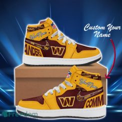 Washington Commanders NFL Air Jordan High Top Dynamic Sneakers For Sport Fans Custom Name