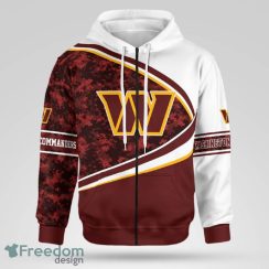 Washington Commanders Unisex 3D Hoodie Zip Hoodie Full Print Gift For Fans - Washington Commanders Unisex Hoodie Zip Hoodie For Men Women_2