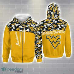 West Virginia Mountaineers 3D Printing Hoodie Camo Pattern Gift For Father’s Day
