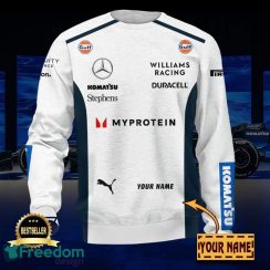 Williams Racing 2024 3D Hoodie, Zip Hoodie, T Shirt, 3D Bomber AOP Custom Name image Williams Racing 2024 3D Hoodie, Zip Hoodie, T Shirt, 3D Bomber AOP Custom Name - Williams Racing 2024 3D Hoodie Personalized Photo 5