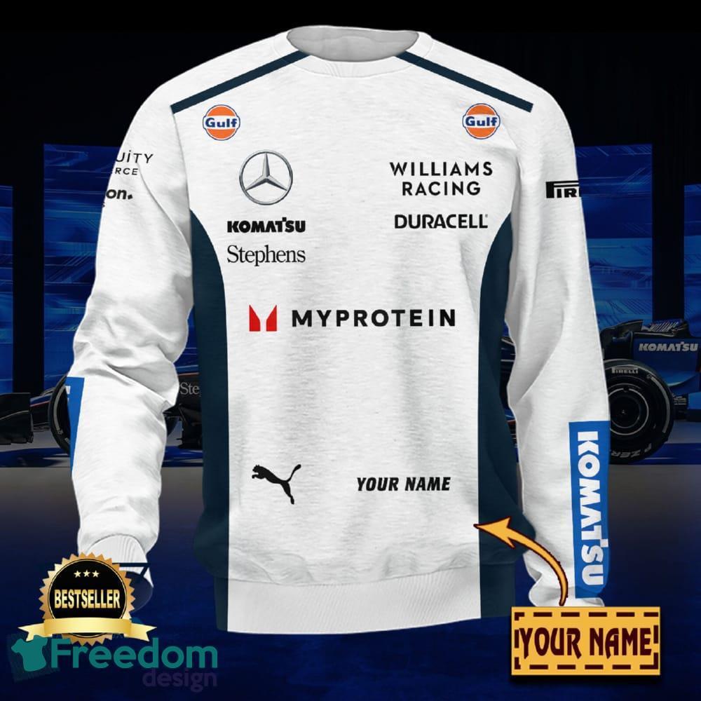 Williams Racing 2024 3D Hoodie, Zip Hoodie, T Shirt, 3D Bomber AOP Custom Name image Williams Racing 2024 3D Hoodie, Zip Hoodie, T Shirt, 3D Bomber AOP Custom Name - Williams Racing 2024 3D Hoodie Personalized Photo 5