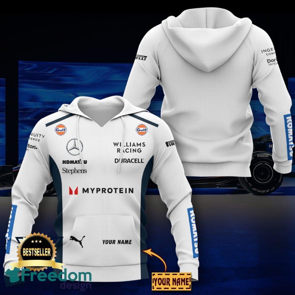 Williams Racing 2024 3D Hoodie, Zip Hoodie, T Shirt, 3D Bomber AOP Custom Name image Williams Racing 2024 3D Hoodie, Zip Hoodie, T Shirt, 3D Bomber AOP Custom Name - Williams Racing 2024 3D Hoodie Personalized Photo 1