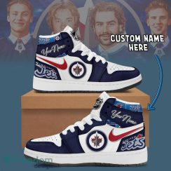 Winnipeg Jets Ciustom Name Air Jordan 1 Hightop Shoes Men Women Sneakers Gift Product Photo 2