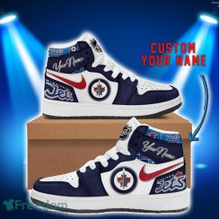 Winnipeg Jets Ciustom Name Air Jordan 1 Hightop Shoes Men Women Sneakers Gift Winnipeg Jets Ciustom Name Air Jordan 1 Hightop Shoes Men Women Sneakers Gift