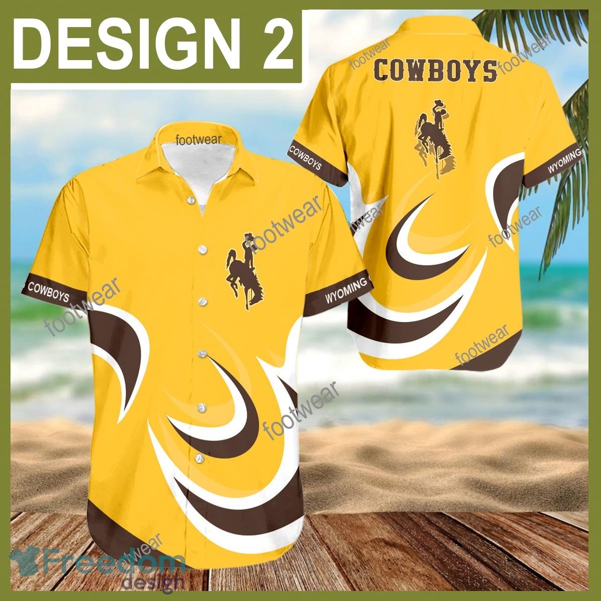 Wyoming Cowboys 3D Hawaiian Shirt For Men Gifts New Trending Shirts Beach Holiday Summer image Wyoming Cowboys 3D Hawaiian Shirt For Men Gifts New Trending Shirts Beach Holiday Summer - NCAA Wyoming Cowboys 3D Hawaiian Shirt Pattern Style 2