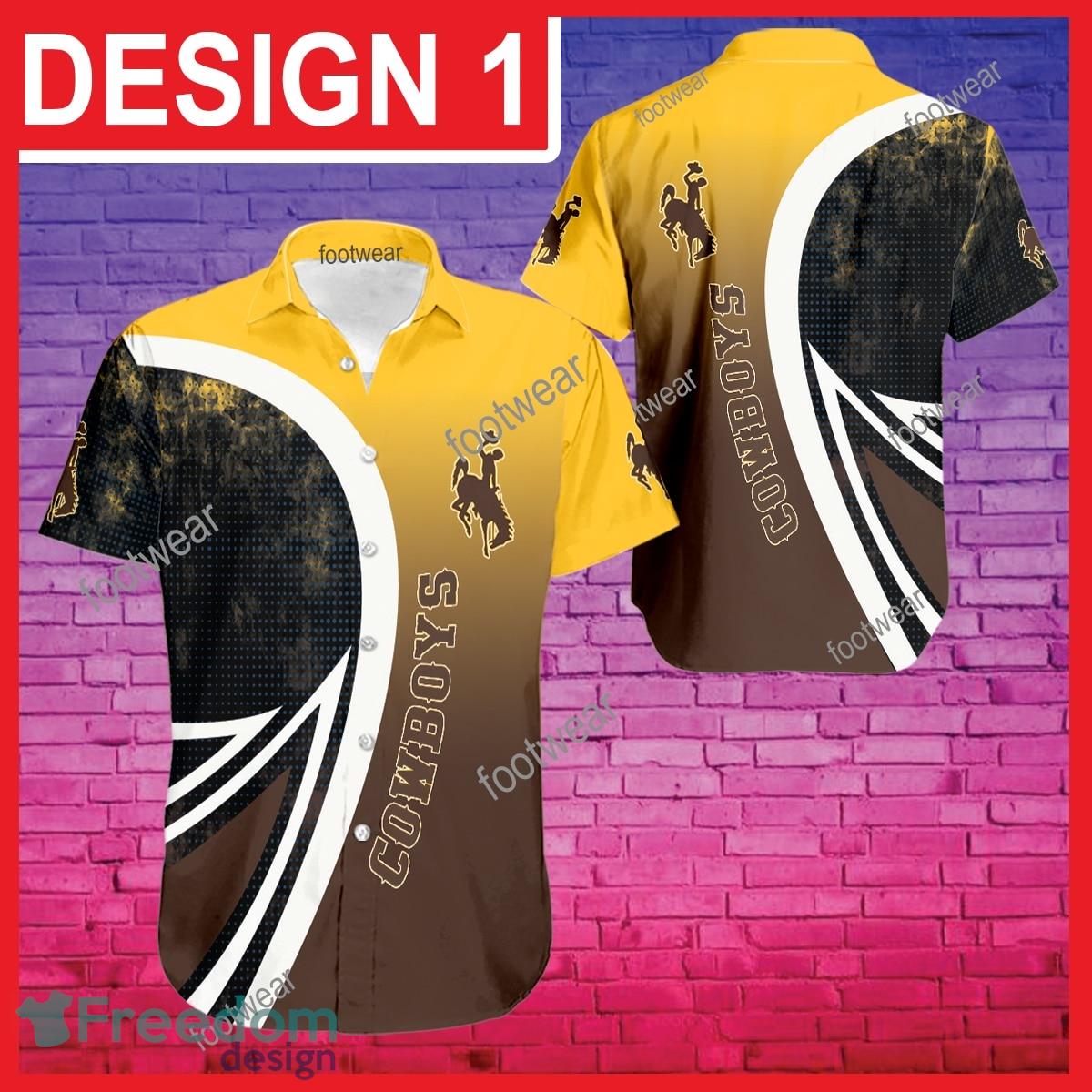 Wyoming Cowboys 3D Hawaiian Shirt For Men Gifts New Trending Shirts Beach Holiday Summer image Wyoming Cowboys 3D Hawaiian Shirt For Men Gifts New Trending Shirts Beach Holiday Summer - NCAA Wyoming Cowboys 3D Hawaiian Shirt Pattern Style 1