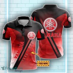Yamaha Logo Hexagon Pattern 3D Polo Shirt Custom Name Edition For Men Women