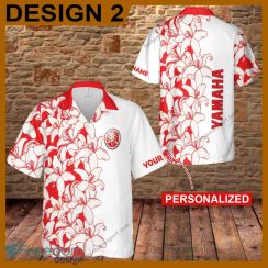 Yamaha Motorcycle Flower Vintage Surf Logo Beach Hawaiian Shirt Men And Women Gift Custom Name - Yamaha Motorcycle Flower Vintage Hawaiian Shirt Style 2
