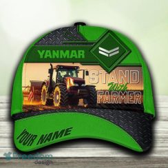 Yanmar Custom Name 3D Hat Cap Green All Over Print For Mens Gift Holifays