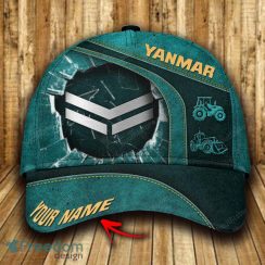 Yanmar Custom Name All Over Print 3D Cap Green Mens Gifts New Hot Hat Trends Summer