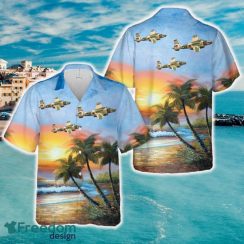 Yellow Rose  North American B-25 Mitchell, WWII Hawaiian Shirt Tropical Beach