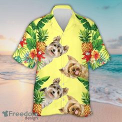 Yorkshire Dog With Summer Tropic Pattern Hawaiian Shirt Aloha Shirt For Men And Women - Yorkshire Dog With Summer Tropic Pattern Hawaiian Shirt Aloha Shirt For Men And Women_2
