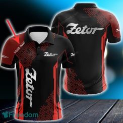 Zetor 3D Polo Shirt Custom Name Logo Car For Mens Gift Golf