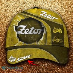Zetor Custom Name All Over Print 3D Hat Cap Yellow Mens Gifts New Hot Trending Summer