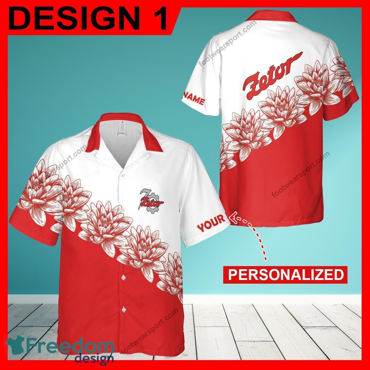 Zetor Tractor Flower Vintage Exotic New AOP Hawaiian Shirt Gift For Fans Custom Name image Zetor Tractor Flower Vintage Exotic New AOP Hawaiian Shirt Gift For Fans Custom Name - Zetor Tractor Flower Vintage Hawaiian Shirt Style 1