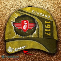Zundapp Custom Name All Over Print 3D Hat Cap Yellow Mens Gifts New Hot Trending Summer