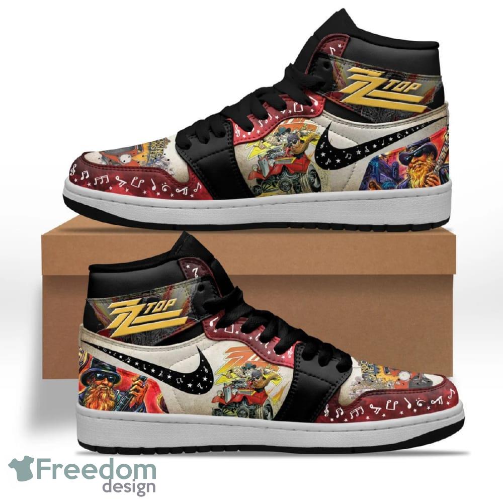 ZZ Top Air Jordan 1 High Top Shoes image ZZ Top Air Jordan 1 High Top Shoes - ZZ Top Air Jordan 1 High Top Shoes_2
