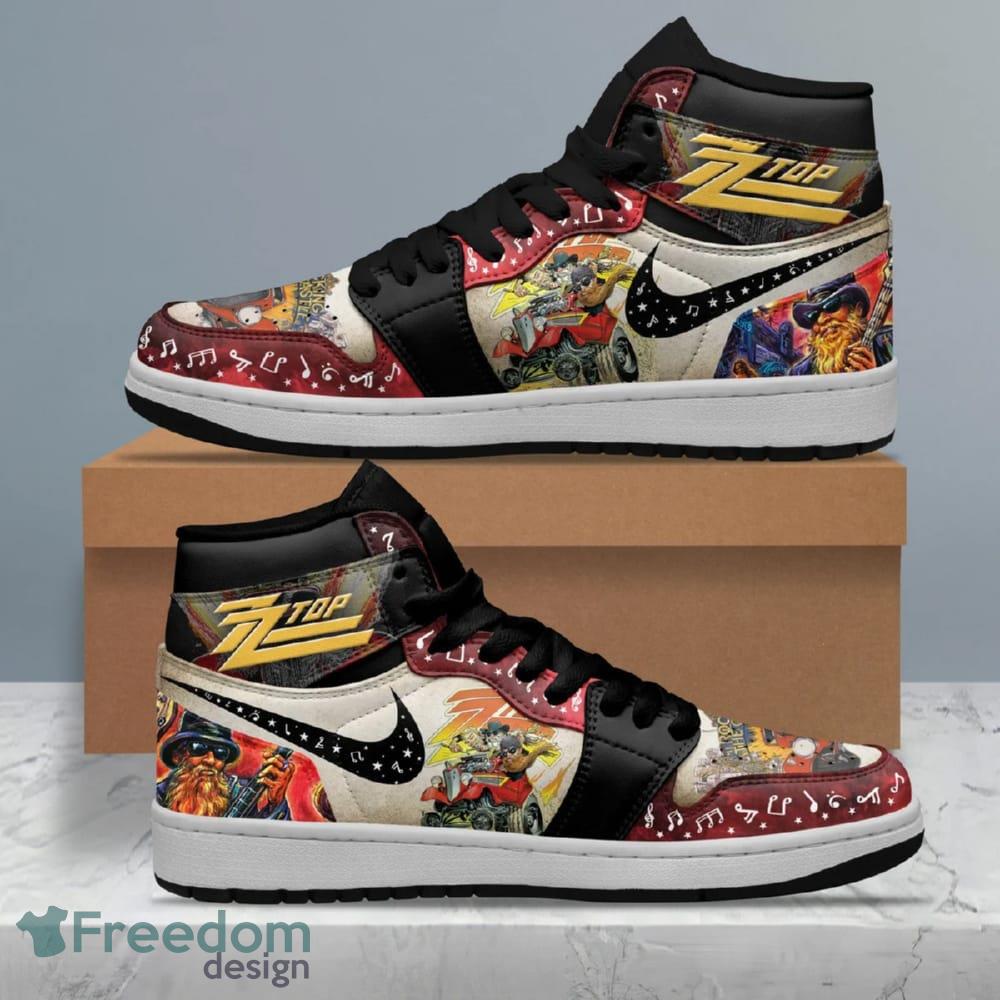 ZZ Top Air Jordan 1 High Top Shoes image ZZ Top Air Jordan 1 High Top Shoes - ZZ Top Air Jordan 1 High Top Shoes_1