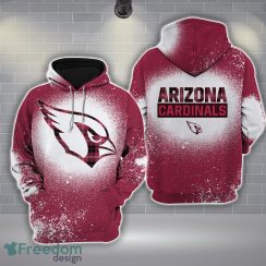 01-Arizona Cardinals Plaid Bleached 3D Hoodie All Over Printed For Men And Women