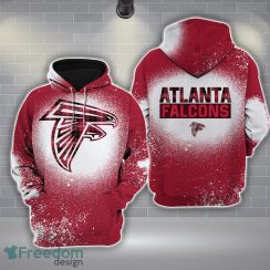 02-Atlanta Falcons Plaid Bleached 3D Hoodie All Over Printed For Men And Women