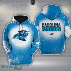 05-Carolina Panthers Plaid Bleached 3D Hoodie All Over Printed For Men And Women