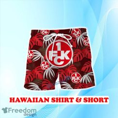 1 FC Kaiserslautern Hawaiian Shirt & Short Logo Palm Leaves Summer Beach Product Photo 2
