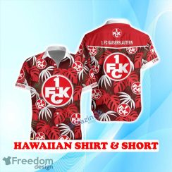 1 FC Kaiserslautern Hawaiian Shirt & Short Logo Palm Leaves Summer Beach 1 FC Kaiserslautern Hawaiian Shirt & Short Logo Palm Leaves Summer Beach