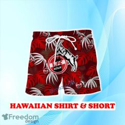 1 FC Koln Hawaiian Shirt & Short Logo Palm Leaves Summer Beach Product Photo 2