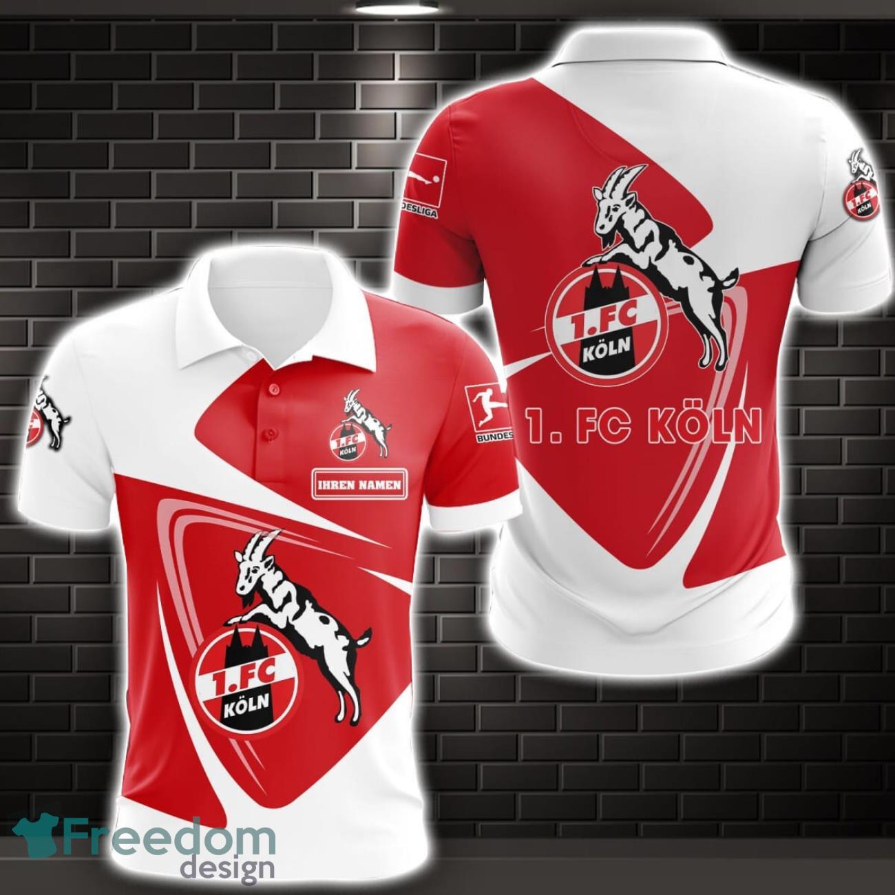 1. FC Koln Logo 3D Polo Shirt Car Lover Gift Limited For Fans image 1. FC Koln Logo 3D Polo Shirt Car Lover Gift Limited For Fans Product Photo 1