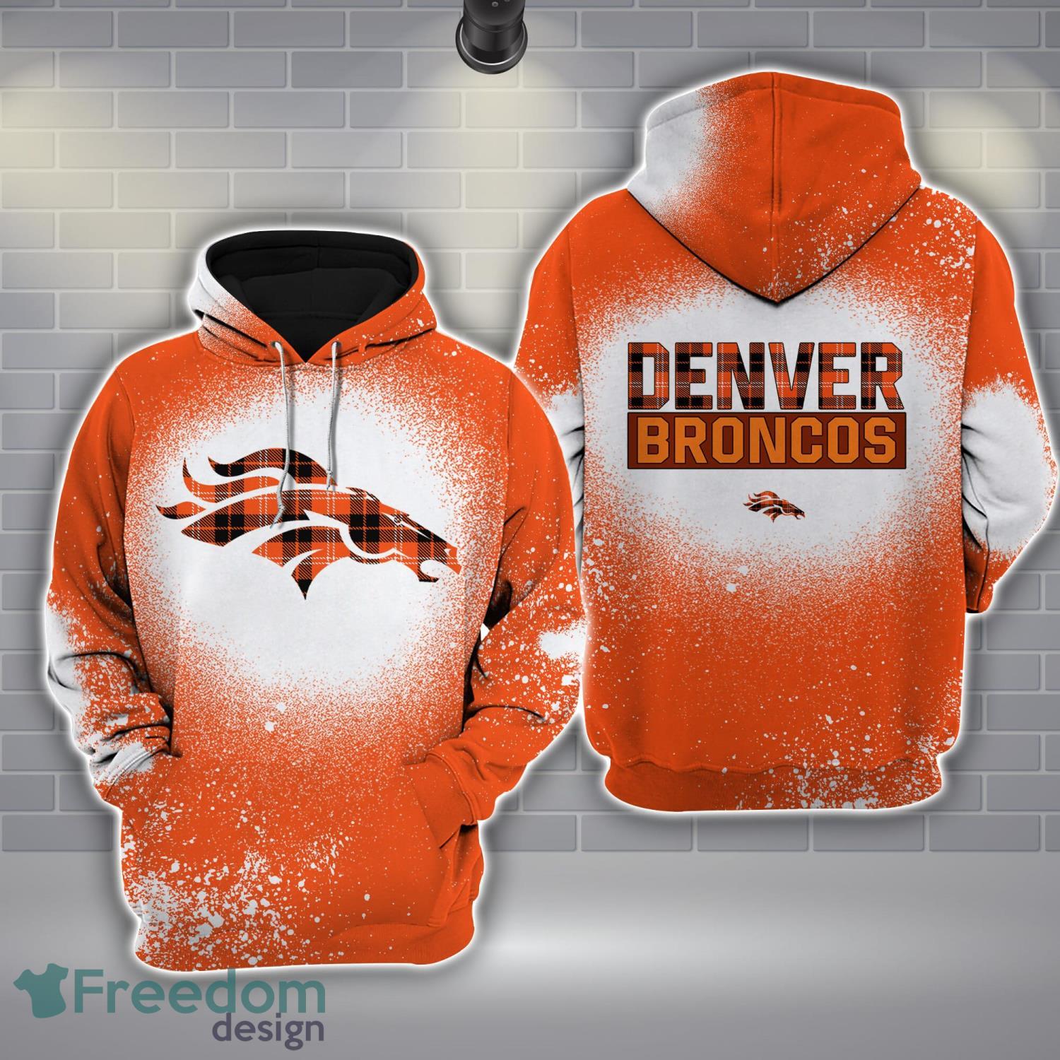 10 Denver Broncos Plaid Bleached 3D Hoodie All Over Printed For Men And Women image 10-Denver Broncos Plaid Bleached 3D Hoodie All Over Printed For Men And Women Product Photo 1