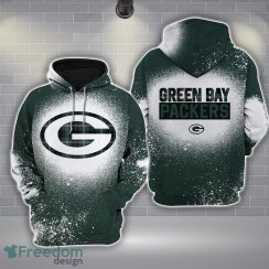 12-Green Bay Packers Plaid Bleached 3D Hoodie All Over Printed For Men And Women