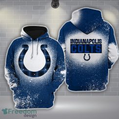 14-Indianapolis Colts Plaid Bleached 3D Hoodie All Over Printed For Men And Women