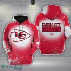 16-Kansas City Chiefs Plaid Bleached 3D Hoodie All Over Printed For Men And Women