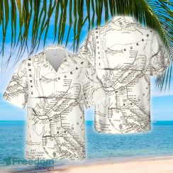 1912 Subway Map Brooklyn Rapid Transit Old Map New York City Hawaiian Shirt