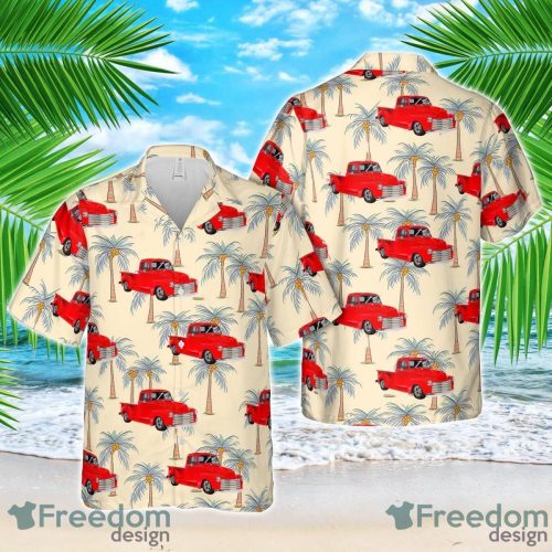 1951 Chevrolet 3100 Pickup Truck Hawaiian Shirt Aloha Beach Shirt Product Photo 1