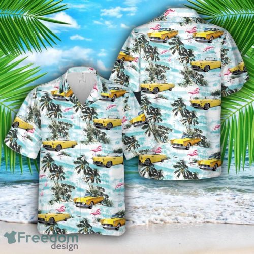 1955 Yellow Ford Thunderbird Hawaiian Shirt Hoilday Gift Product Photo 1